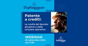 Patente a crediti: aggiornamenti e Webinar